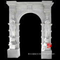 natural stone main door frame with elegant woman statue